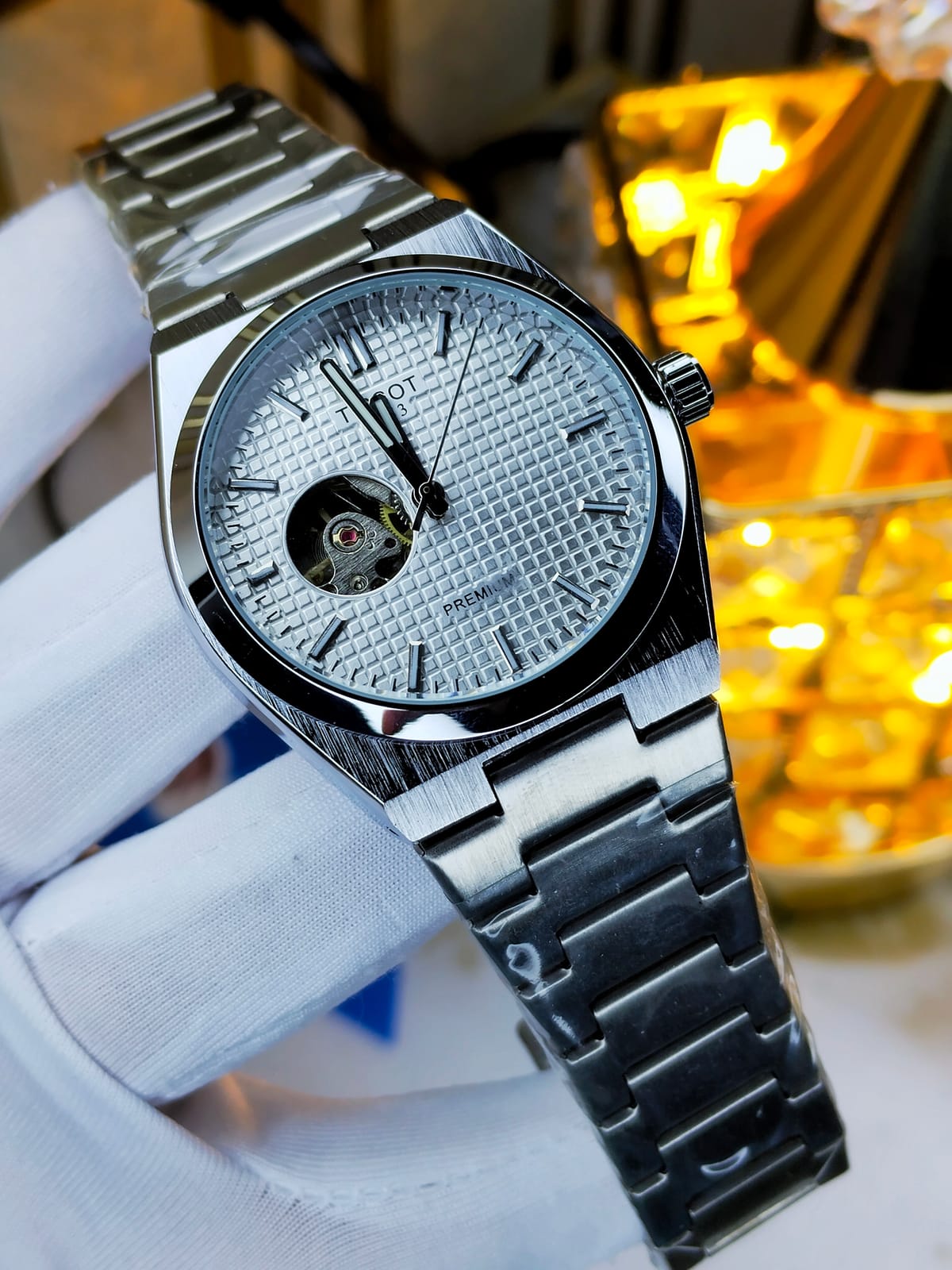 Tissot open heart (silver white)