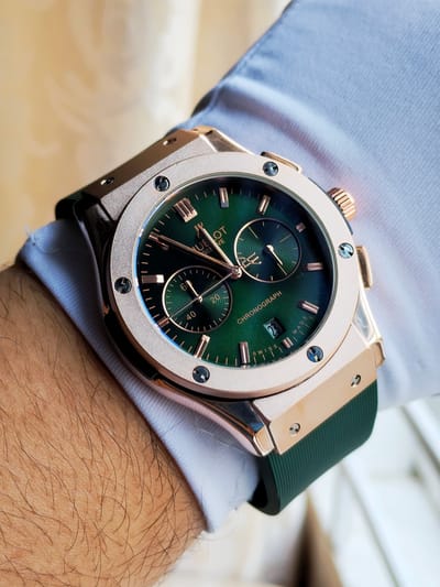 Hublot classic fusion (rose gold green)_img_1