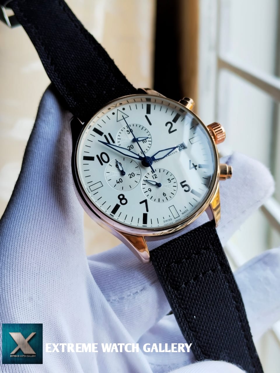 IWC (Rose gold white black)