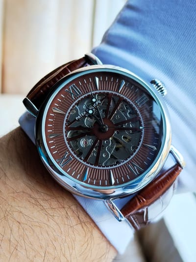 Patek Philip skeleton (silver brown)_img_2