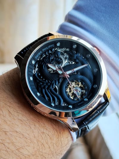 Patek Philip Dragon (Rose gold black)_img_2