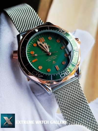 Omega 007 Automatic (silver Rose gold green)_img_2