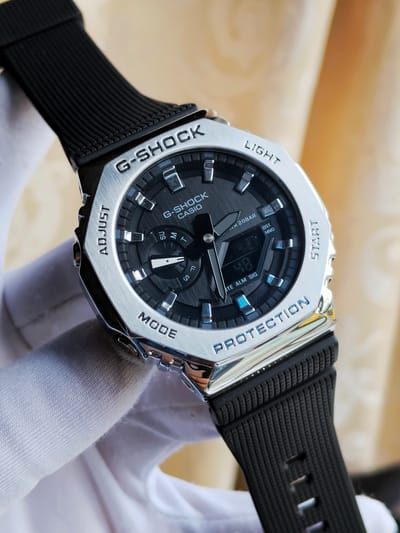 Casio G-Shock GM2100 (silver body black dial black strap)_img_1