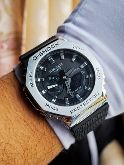 Casio G-Shock GM2100 (silver body black dial black strap)_img_2