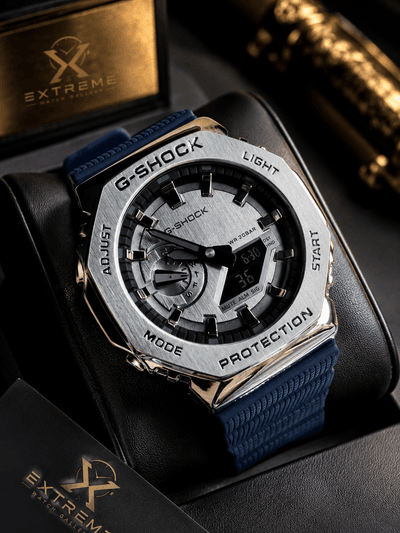 Casio G-Shock GM2100 (silver dial silver body blue strap)_img_0