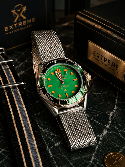 Omega 007 Automatic (silver Rose gold green)_img_0