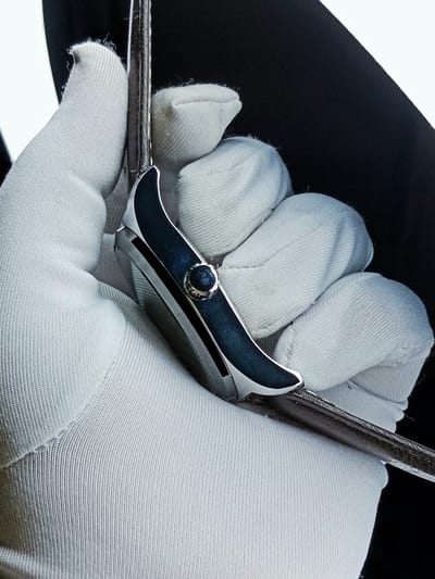Rolex (silver case, black vesel, black dial, black belt)_img_2