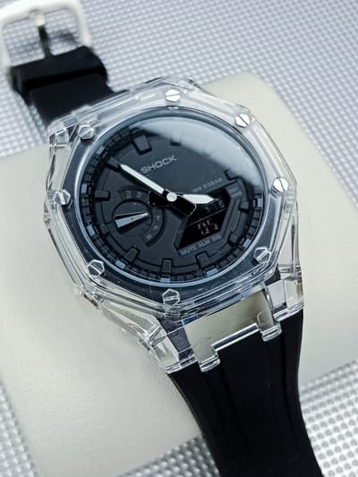 GA2100 Transparent Black Gshock AAA_img_0