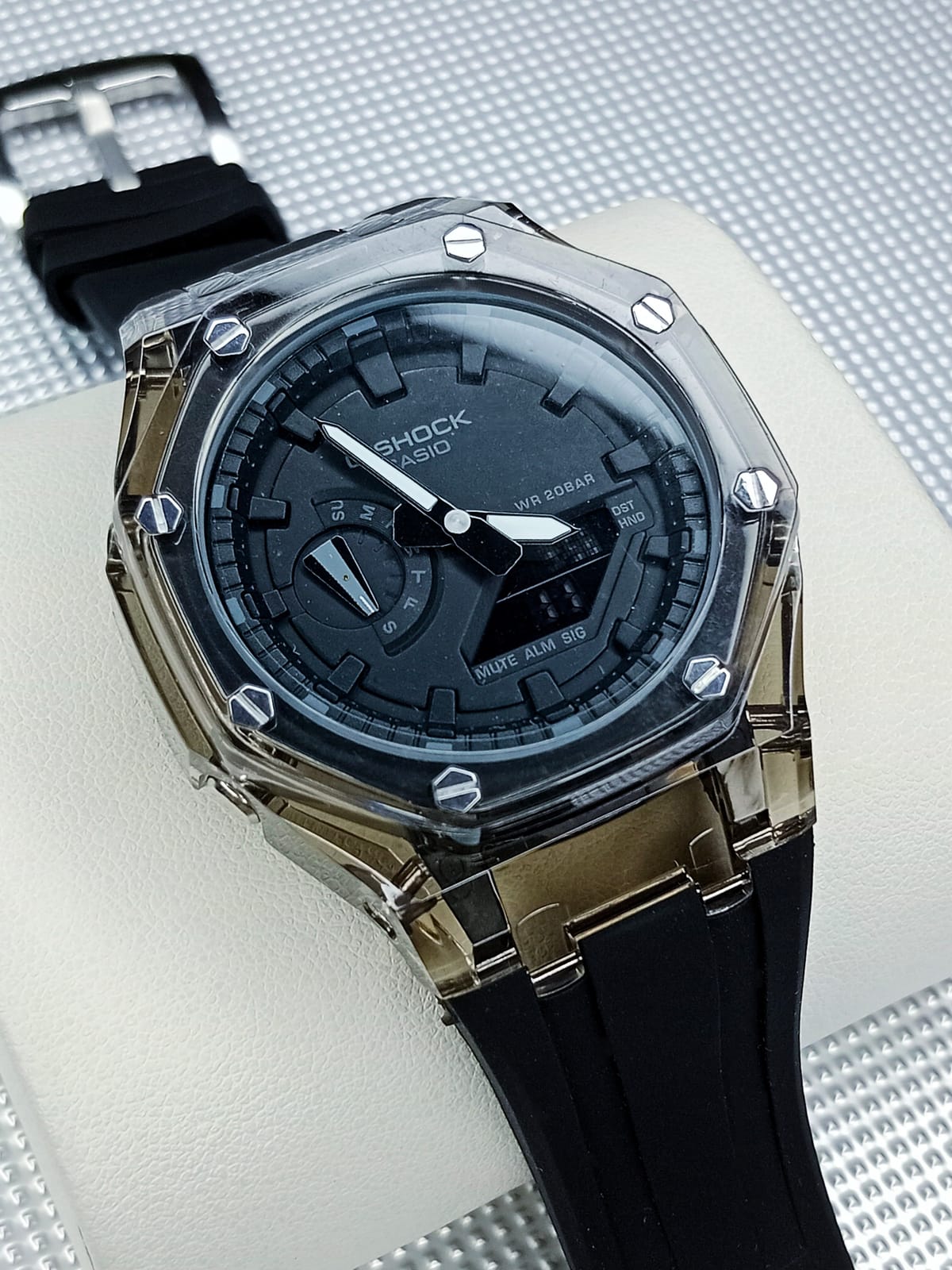 GA2100 Transparent Full Black Gshock AAA