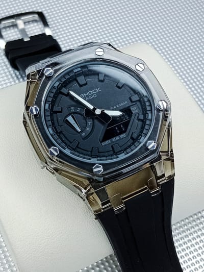 GA2100 Transparent Full Black Gshock AAA_img_0