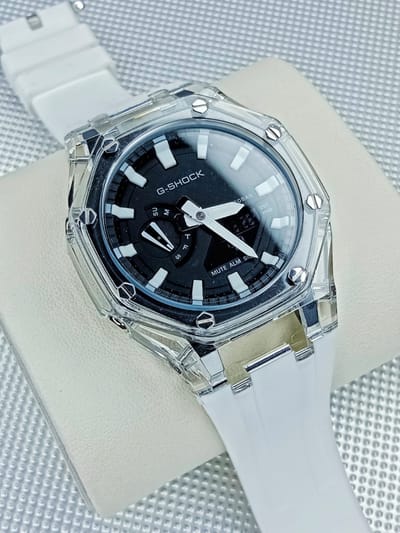 GA2100 Transparent Black white Gshock AAA_img_0