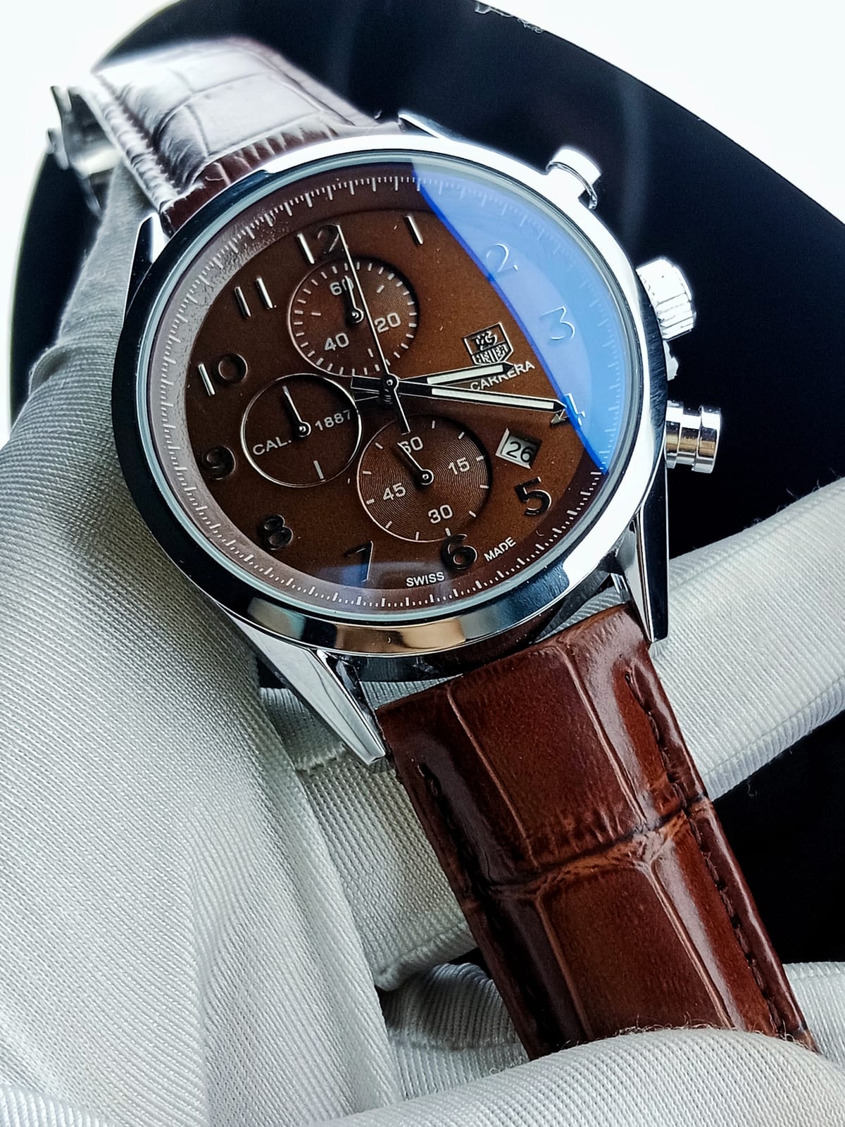 Tag Heuer silver chocolate