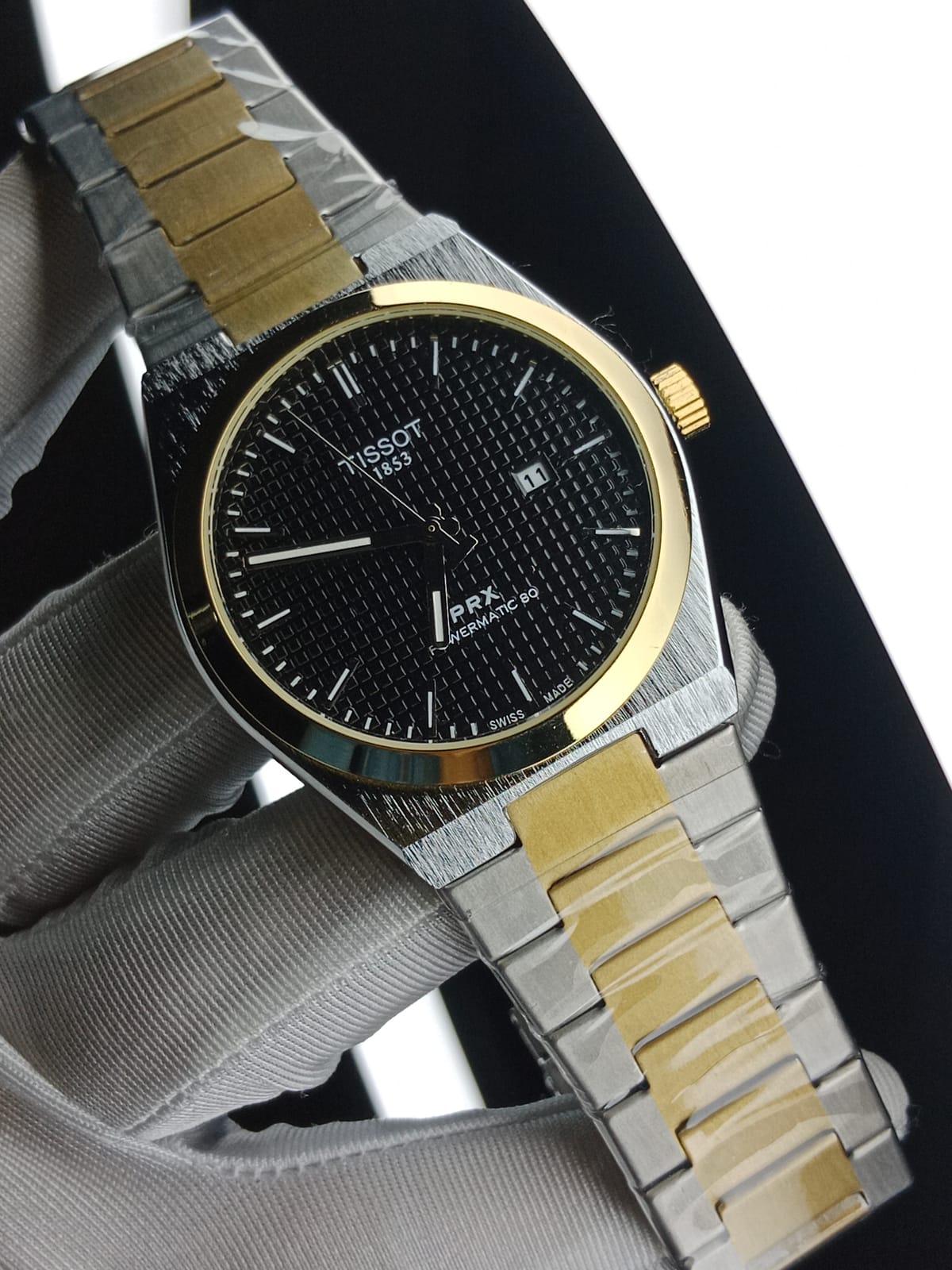 Tissot prx non Chrono two tone black