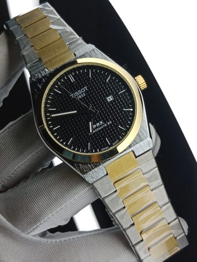 Tissot prx non Chrono two tone black_img_0