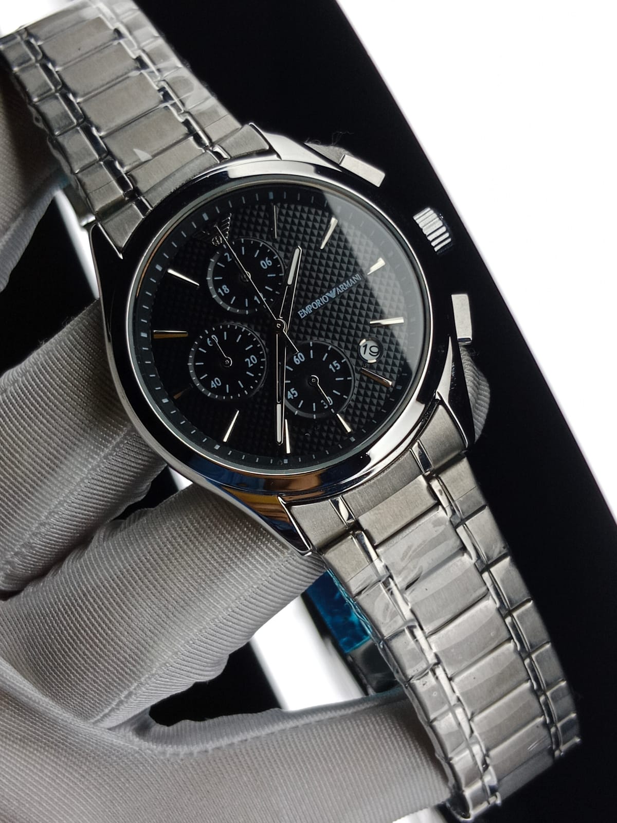 Armani silver black