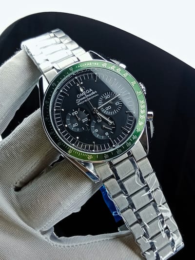 Omega speedmaster black silver green_img_0
