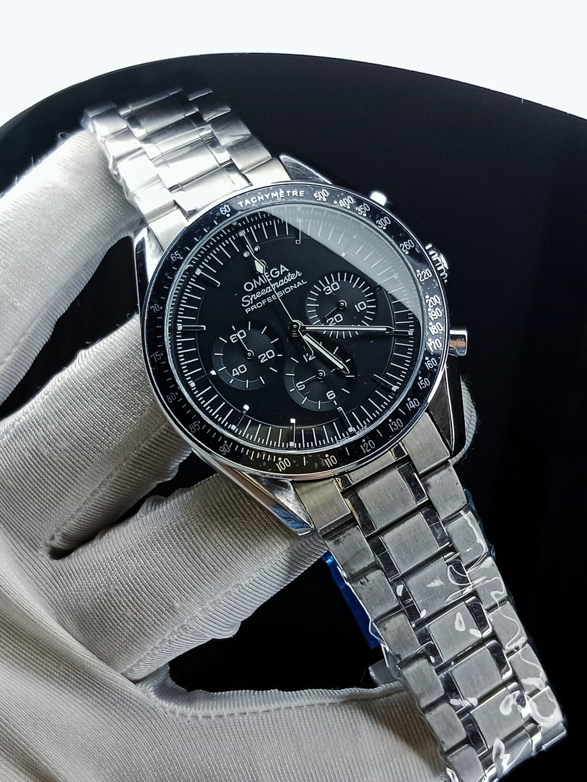 Omega speedmaster silver black