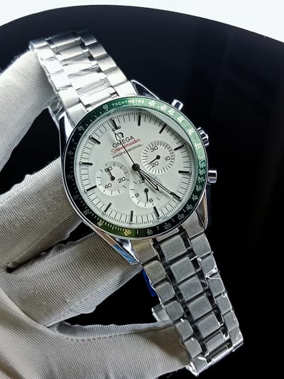 Omega speedmaster silver white green_img_0