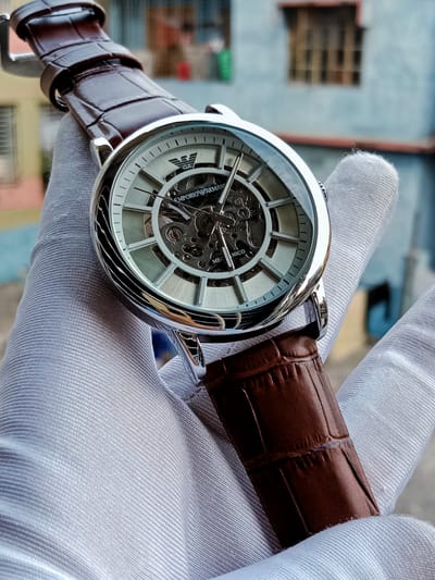 Armani Automatic silver brown_img_0