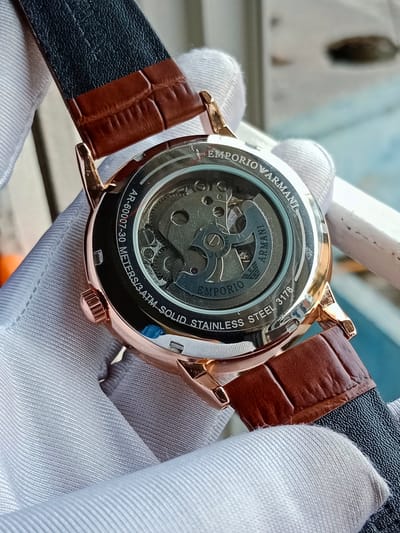 Armani Automatic Rose gold brown_img_1
