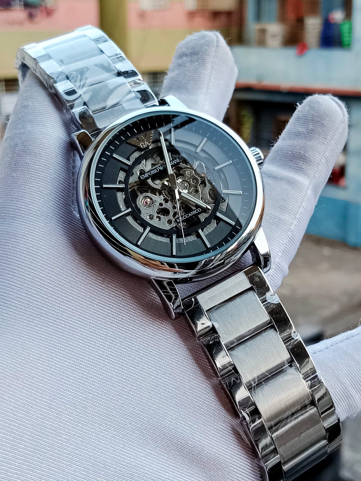 Armani Automatic Silver black