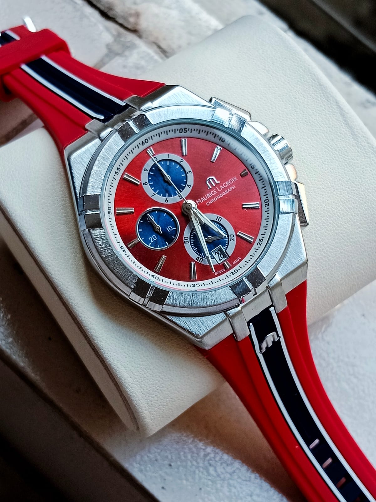 Maurice LaCroix All active chronograph movement silicone strap
