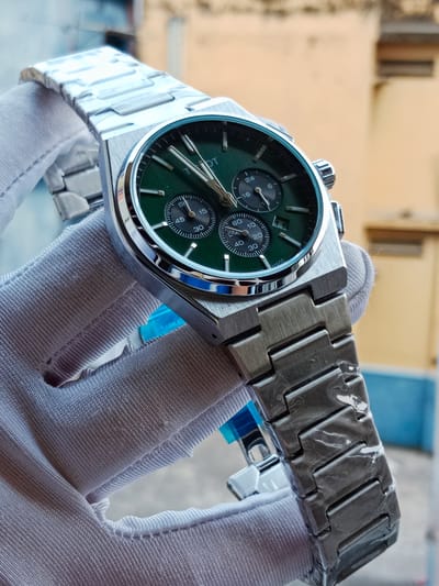 Tissot prx active chronograph silver green_img_0