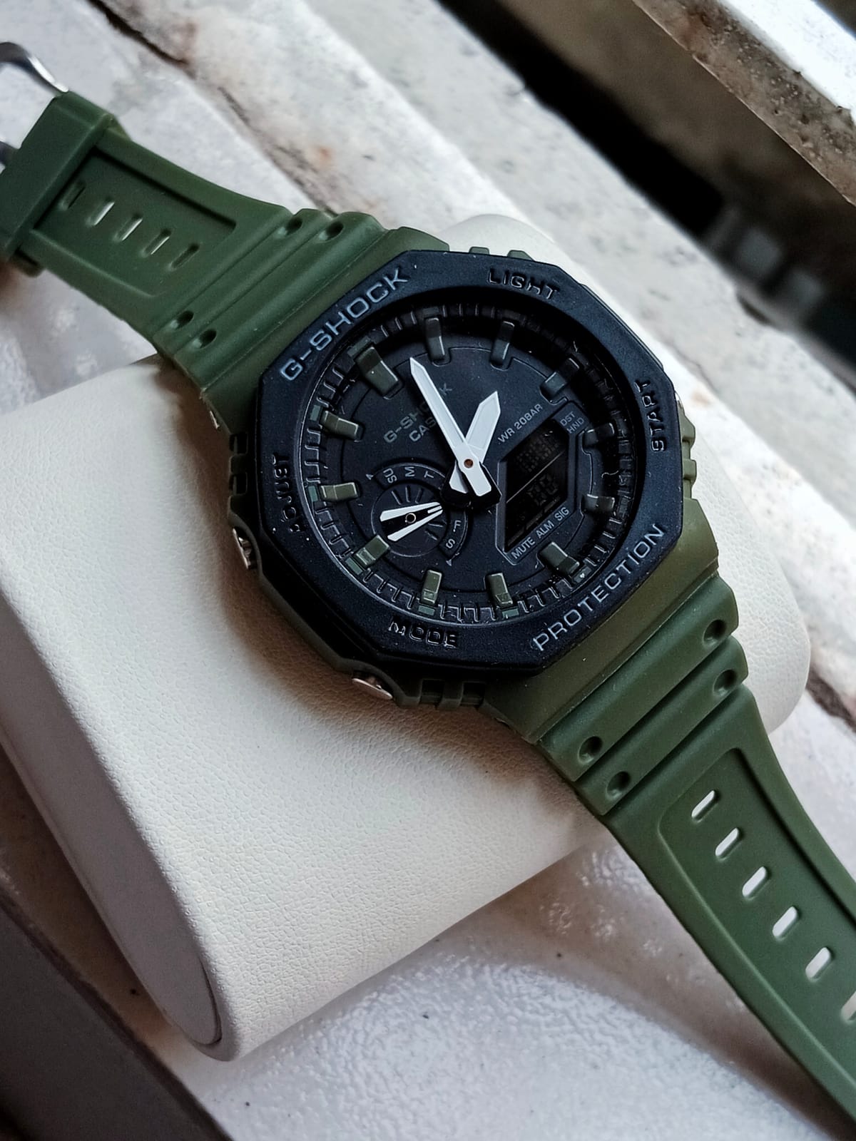 GA 2100 Gshock AA oleve black