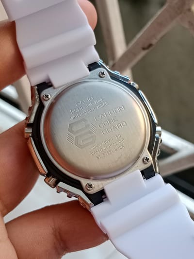 Gshock Gm 2100 silver grey with black belt_img_2
