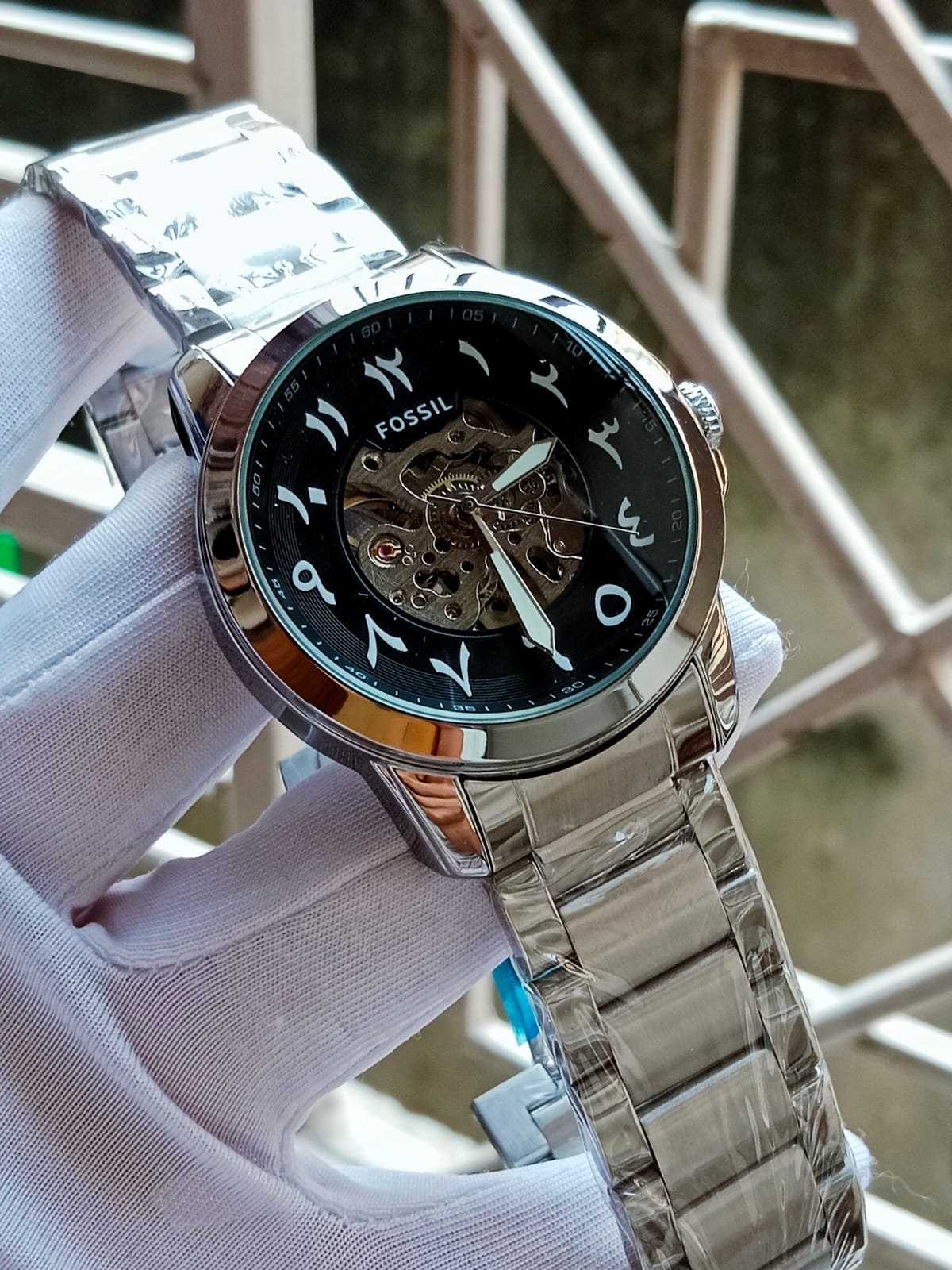 Fossil Arabic silver black