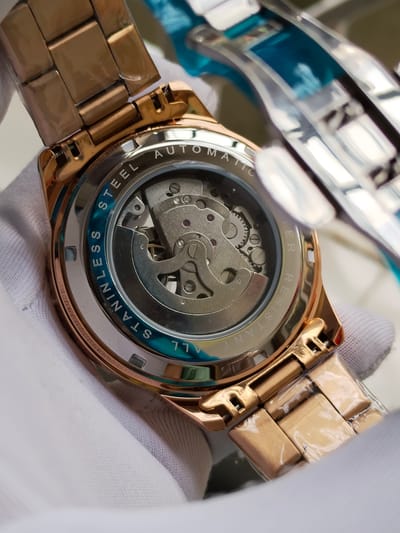 Armani Exchange (Rose gold black) with brand box_img_1