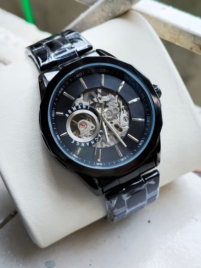 Armani Exchange (full black) with brand box_img_0