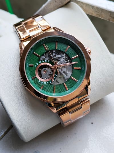 Armani Exchange (Rose gold green) with brand box_img_0
