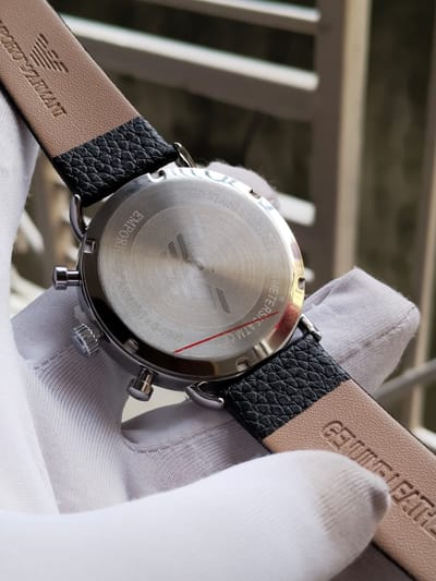 Emperio Armani oval (silver case, white dial, brown belt)_img_1