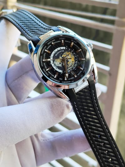 Omega world Timer Automatic (silver black)_img_0