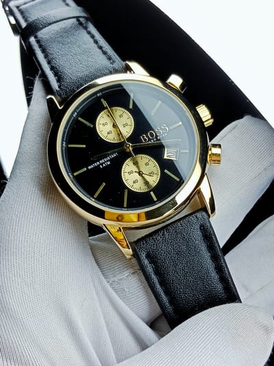 Boss (black & golden dial, golden case, black belt)_img_0