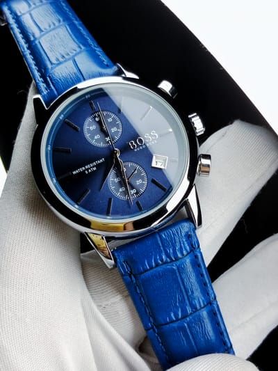 Boss (blue dial, silver case, blue belt)_img_0
